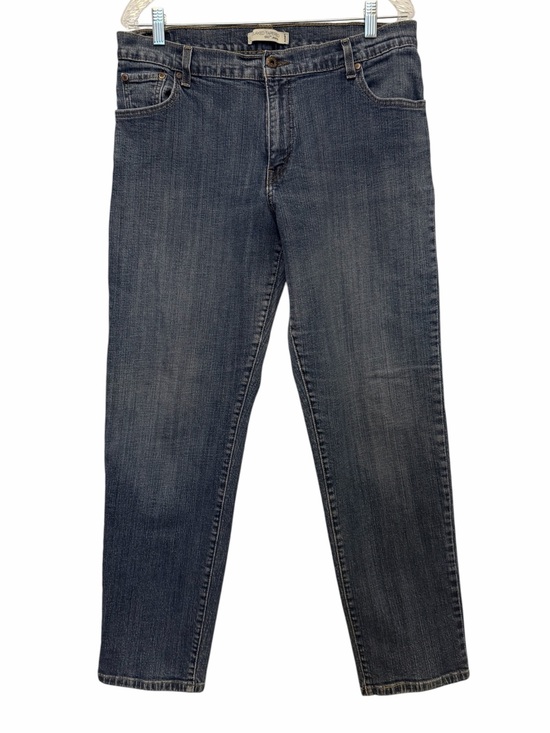 Levi's Denim - Levi's 550 Womens 16 Blue Wash Relaxed Tapered Leg Stretch Denim Jean Distressed